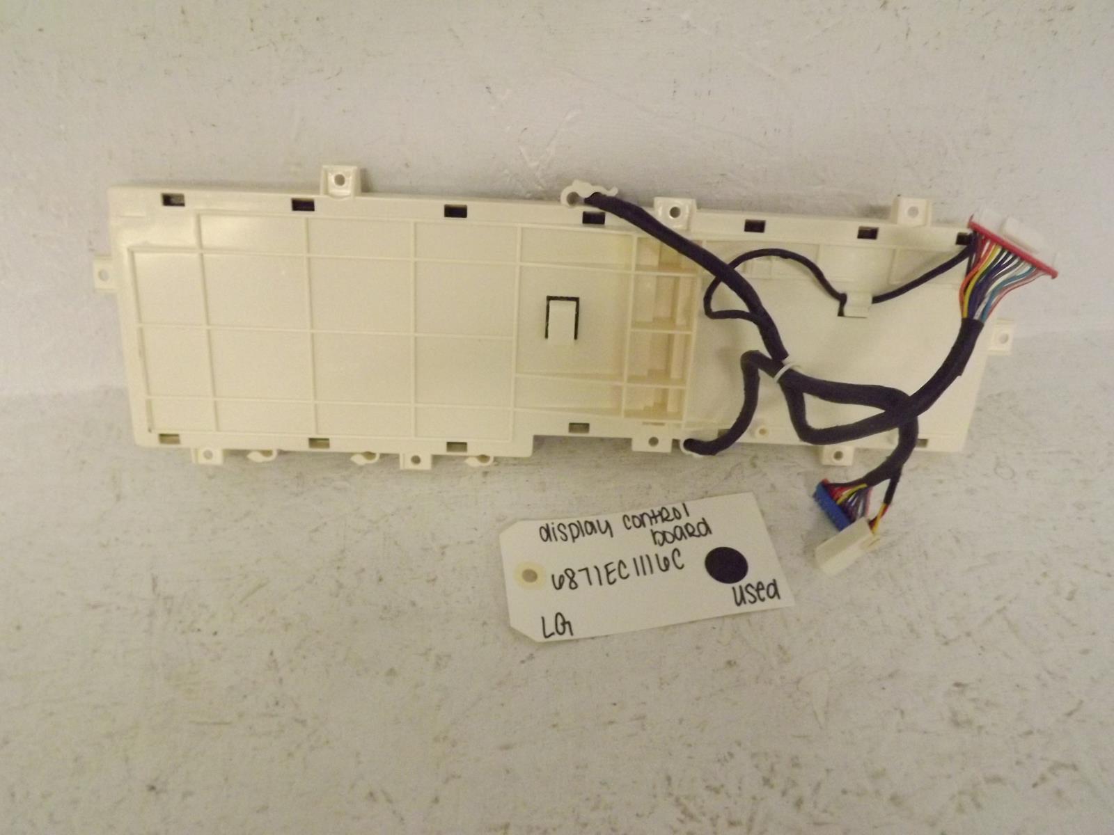 LG Washer 6871EC1116C Display Control Board Used LG Washer 6871EC1116C Display Control Board Used